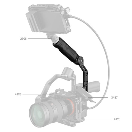 SmallRig 4197C - stabilizujący uchwyt typu sling do gimbali DJI RS 3 Mini / RS 4 Mini - przykład użycia